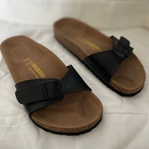 Birkenstock’s with Black Straps